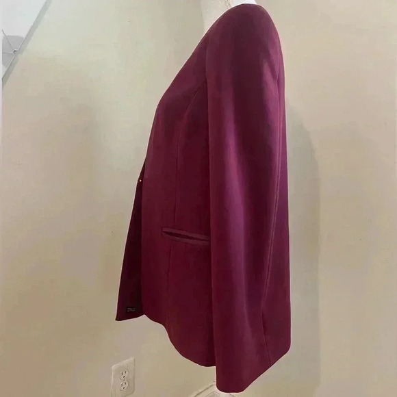 Ted Baker London Maggyy Ottoman Cape Blazer Size 3 medium) - Picture 7 of 15